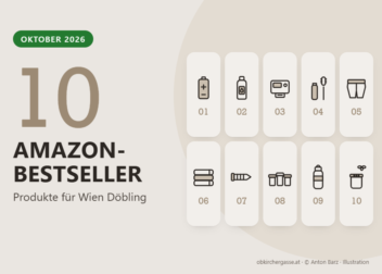 Amazon-Bestseller im Oktober 2026: 10 Produkte für Wien Döbling – gezeichnete Produktsymbole